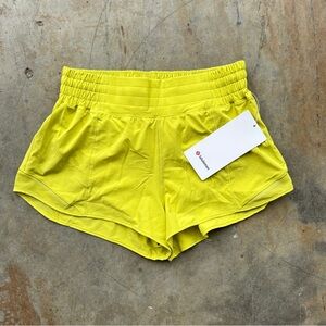 Vibrant Lime lulu Women's Athletic Shorts